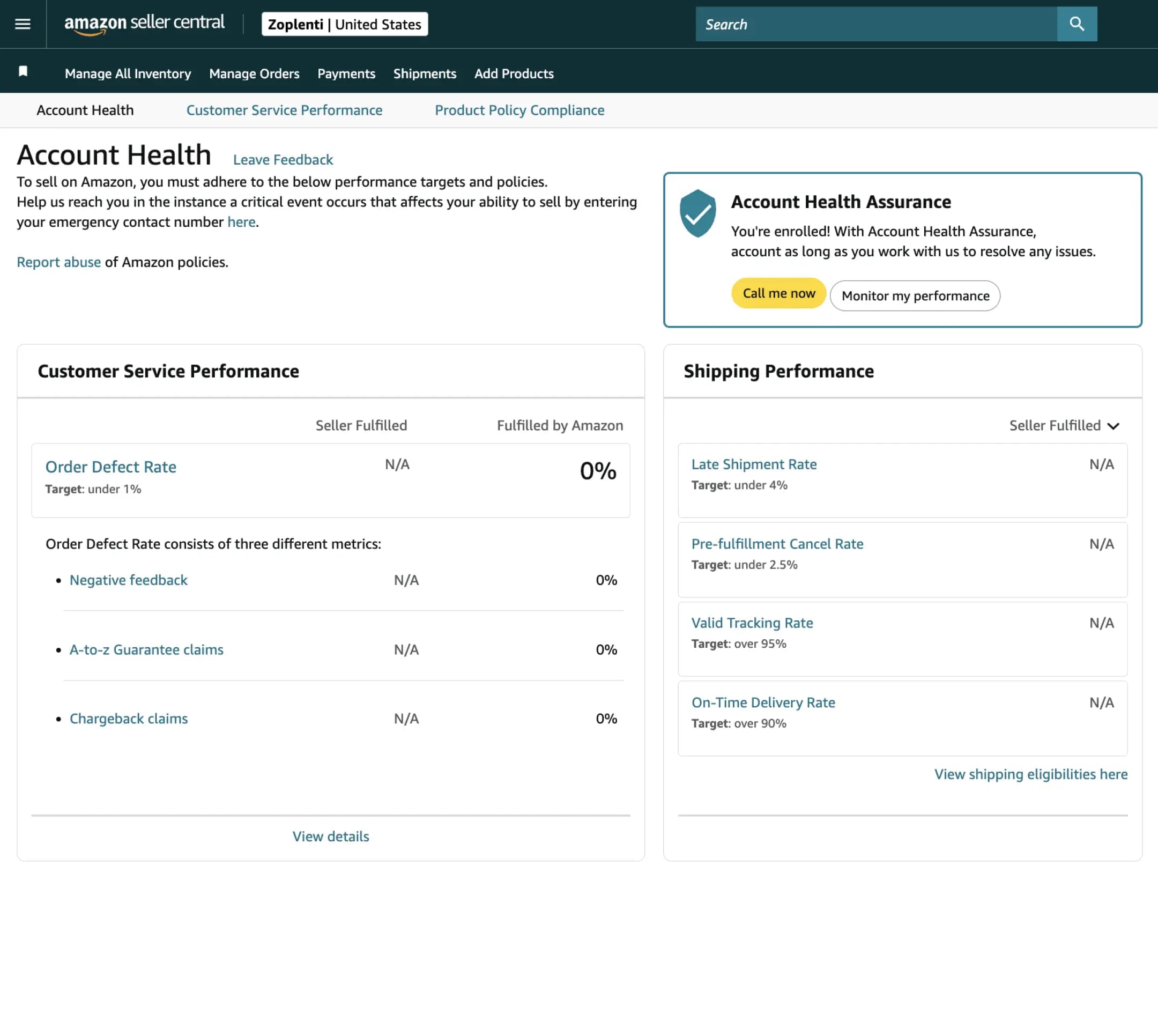 Account Health